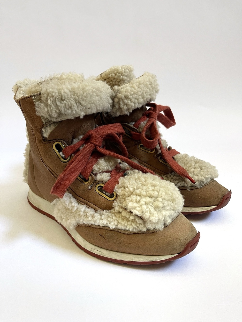 Vivienne Westwood 3 Tongue Shearling Trainer Sneakers AW16 US 7 - Picture 7 of 15